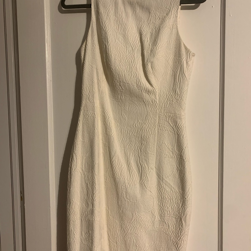 white/cream colored dress